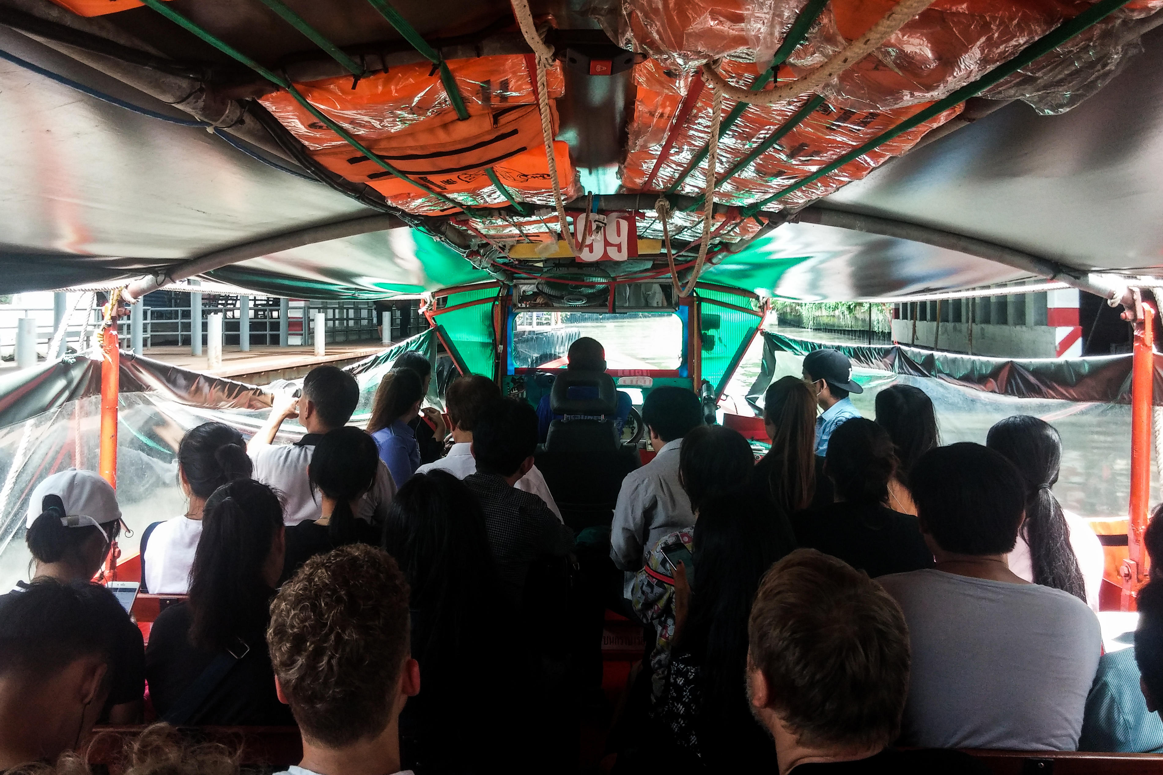 Taking a water taxi